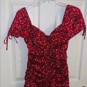 Red Floral Dress